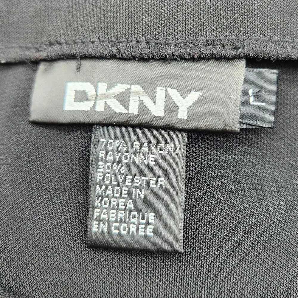 Vintage 90s DKNY Black Tube-Waist Mini Skirt Black Size L